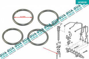 Кольцо стопорное бугеля крепления форсунки ( зажым / скоба / держатель ) 1шт   