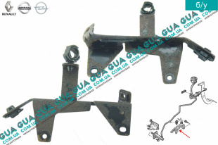 Кронштейн трубки сцепления ( подушки КПП )   