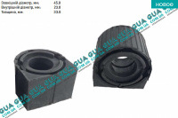 Втулка / сайлентблок / подушка стабилизатора переднего  D23 неармированая