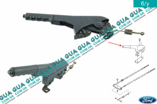Рычаг ручного тормоза ( ручка ручника ) Ford / ФОРД ESCORT 1992-1995 / ЭСКОРТ 92-95 1.3 (1299 куб. см.)