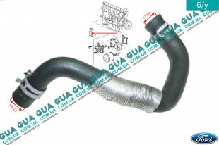 Патрубок масляного радиатора / трубка системы охлаждения ( шланг теплообменника )   