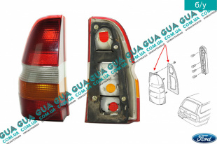 Фонарь задний левый ( универсал )   