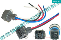 Фишка / разъем с проводами / штекер датчика корпуса термостата температуры охлаждающей жидкости / давления фреона кондиционера /антифриза 4 контакта