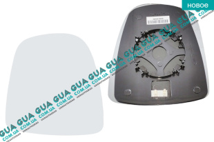 Вкладыш зеркала заднего вида правый с подогревом   