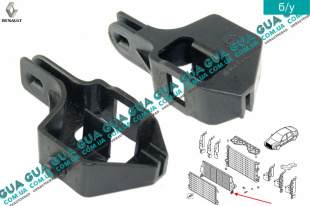 Кронштейн крепления / фиксатор радиатора интеркулера левый 1шт.   