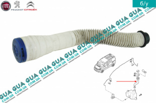 Горловина бачка стеклоомывателя ( стеклоочистителя лобового окна )   