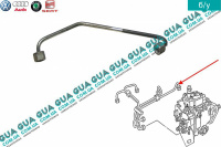 Трубка цилиндра 1 топливной системы ( от форсунки к ТНВД )