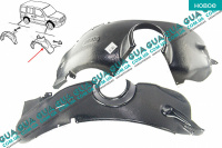 Подкрылок передний правый Fiat / ФИАТ DOBLO 2005-2009  / ДОБЛО 05-09 1.4 (1368 куб.см)