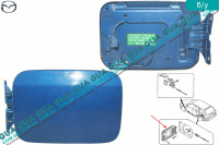 Лючок топливного бака ( крышка ) Mazda / МАЗДА 323 F 1998-2004 1.5 16V (1498 куб.см. )
