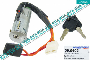 Замок зажигания ( контактная группа / замок вала рулевого колеса )   