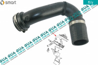 Патрубок интеркулера от турбины к радиатору SMART / СМАРТ FORTWO 2004-2007 0.7 ( 698 куб. см.)