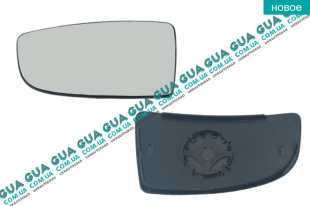 Вкладыш зеркала заднего вида левый нижний Ford / ФОРД TRANSIT 2006- / ТРАНЗИТ 06- 2.3 V16 (2295 куб.см.)