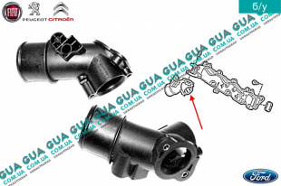 Патрубок впускного коллектора тройник ( фланец )   