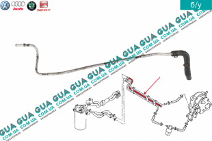 Трубка топливной системы к фильтру   