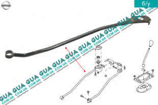 Тяга кулисы МКПП ( тяга / штанга коробки переключения передач ) Nissan / НИССАН ALMERA N16 / АЛЬМЭРА Н16 2.2 DCI ( 2184 куб.см.)