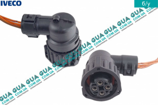 Фишка / разъем датчик спидометра ( датчика скорости / датчика тахографа ) 4 контакта Renault / РЕНО MASCOTT 2004-2010 / МАСКОТ 04-10 3.0TDI (2953 куб.см.)