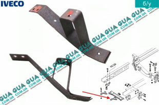 Кронштейн крепления бампера левый   