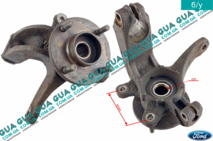 Поворотный кулак / цапфа правая с ступицей под ABS / АБС Z25   