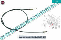 Трос открытия капота L1700 мм Peugeot / ПЕЖО BOXER II 2002-2006 / БОКСЕР 2 02-06 2.8 HDI (2799 куб.см.)