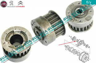 Шестерня коленвала ГРМ ( шкив, привод )	 Peugeot / ПЕЖО PARTNER M59 2003-2008 / ПАРТНЕР М59 03-08 1.9D (1868 куб.см.)