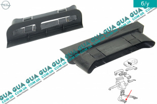 Воздуховод отопителя / печки салона правый нижний   