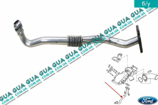  Трубка обратки масла с турбины ( слива масла )   