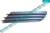 Накладка декоративная / молдинг / листва переднего бампера левая ( вставка без противотуманок ) решетка Opel / ОПЕЛЬ ASTRA H 2004-2014 / АСТРА 04-14 1.4 (1364 куб.см.)