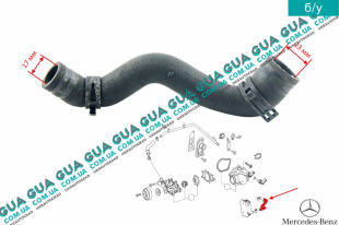 Патрубок масляного радиатора / трубка системы охлаждения ( шланг теплообменника )   