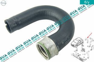 Патрубок / трубка интеркулера ( от интеркулера к турбине )   