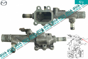 Фланец системы охлаждения ( тройник )   