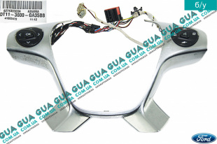 Накладка руля декоративная с кнопками Ford / ФОРД TRANSIT ( CUSTOM ) 2013- / ТРАНЗИТ (КАСТОМ) 13- 2.2 TDCI (2198 куб.см.)