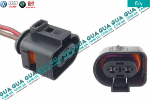 Фишка / разъем воздушного насоса системы снижения токсичности Seat / СЕАТ LEON 2005- 1.6LPG (1595 куб.см.)