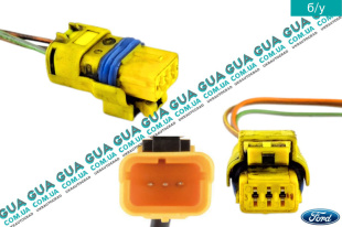 Фишка / разъем з проводами / штекер / колодка / конектор провод датчика уровня масла   