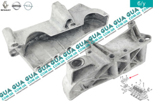 Кронштейн подушки / опора / лапа подвески двигателя правый   
