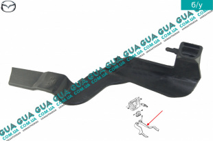 Воздуховод отопителя / печки салона правый Mazda / МАЗДА 323 F 1998-2004 1.6 (1598 куб.см. )