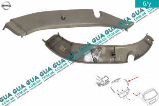 Молдинг / обшывка / накладка ляды / правая ( задней двери / крышки багажника ) хетчбек Nissan / НИССАН ALMERA N16 / АЛЬМЭРА Н16 2.2 DCI ( 2184 куб.см.)