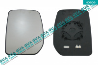 Вкладыш зеркала заднего вида левый с подогревом Ford / ФОРД TRANSIT 2006- / ТРАНЗИТ 06- 2.3 V16 (2295 куб.см.)