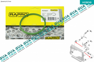 Кольцо уплотнительное патрубка интеркулера D61.90mm   