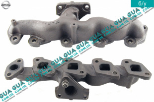 Коллектор выпускной Nissan / НИССАН ALMERA N16 / АЛЬМЭРА Н16 2.2 DCI ( 2184 куб.см.)