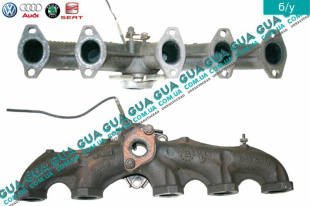  Коллектор выпускной (метал)   