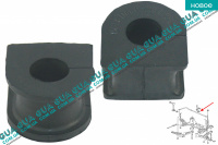 Втулка / подушка стабилизатора переднего D23 ( 1шт ) Ford / ФОРД TRANSIT 2006- / ТРАНЗИТ 06- 2.3 V16 (2295 куб.см.)