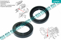 Сальник первичного вала КПП 28x40x8 (1 шт.) Ford / ФОРД SIERRA 1987-1993 / СИЕРА 87-93 1.6i ( 1598 куб.см. )