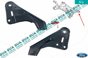 Кронштейн крепления передней балки левый   