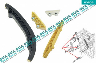 Успокоитель цепи привода распредвала ( планка успокоителя цепи ГРМ ) ( комплект )   