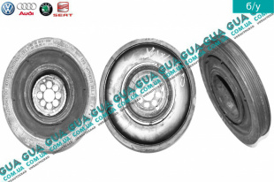 Шкив коленвала демпферный 6 ручейков ( Шкив коленчатого вала )   