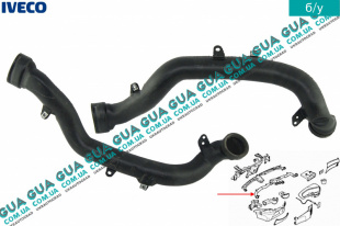 Воздуховод отопителя / печки салона торпеды левый   