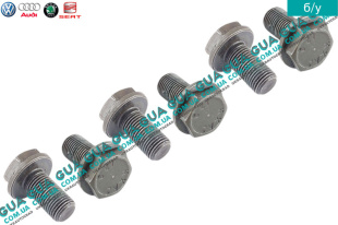 Болт / винт крепления маховика сцепления M10X1X19.5 ( комплект 6 шт. ) Volvo / ВОЛЬВО S70 2.5TDI (2461 куб.см.)
