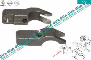 Бугель крепления форсунки ( зажим / держатель ) Renault / РЕНО MASCOTT 2004-2010 / МАСКОТ 04-10 3.0TDI (2953 куб.см.)