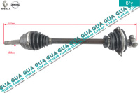 Полуось левая Z21 ( привод в сборе без АБС / ABS ) Renault / РЕНО CLIO II / КЛИО 2 1.9DTI (1870 куб.см.)