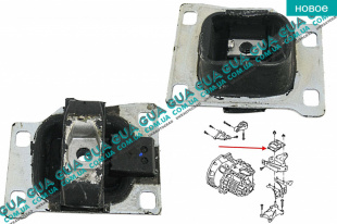 Опора / подушка двигателя / КПП левая   